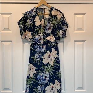 Beautiful floral sundress with partial open back.